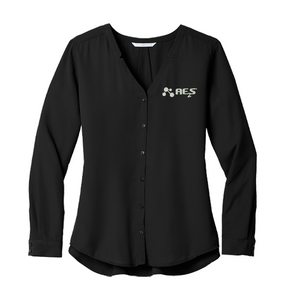 Port Authority ® Ladies Long Sleeve Button-Front Blouse