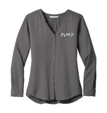 Port Authority ® Ladies Long Sleeve Button-Front Blouse