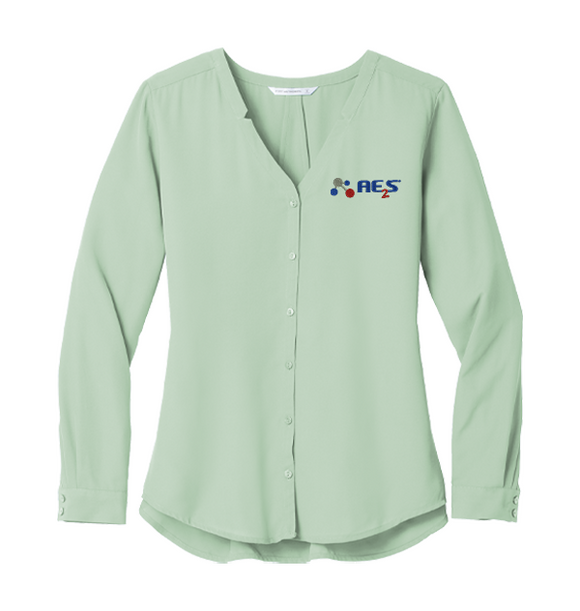 Port Authority ® Ladies Long Sleeve Button-Front Blouse